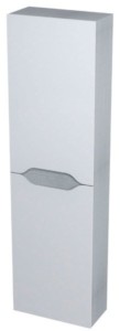 WAVE шкафчик высокий 40x140x20cm, левая правая, белый дуб серебряный