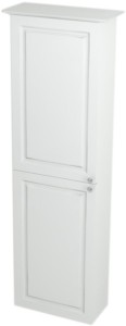 Шкафчик высокий 40x140x20cm, левая, белый