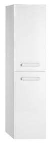Шкафчик высокий с корзиной, 40x150x31cm, левая,правая,белая