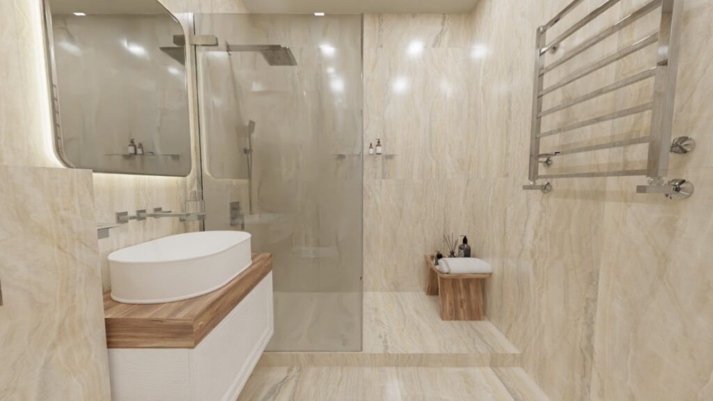 Дизайн-проект ванной комнаты от дизайнеров «Гауди Керамика»
